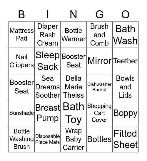 Della Marie Bingo Card