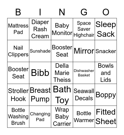 Della Marie Bingo Card