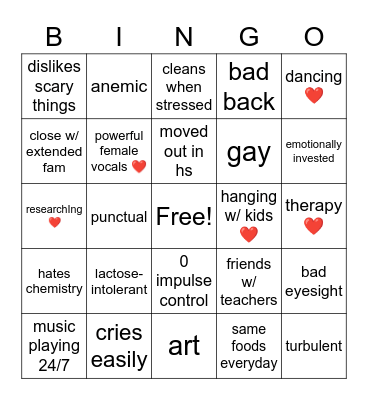 Bingo Card