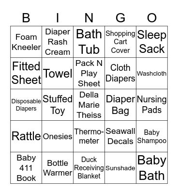 Della Marie Bingo Card
