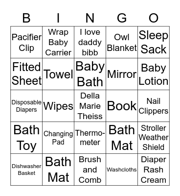 Della Marie Bingo Card