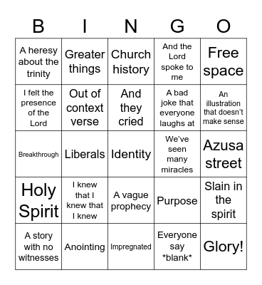 World Harvest Bingo Card