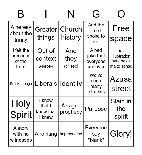 World Harvest Bingo Card