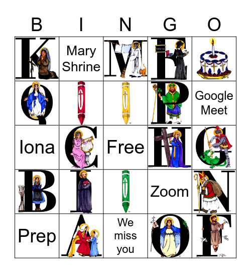 Google Meet Bingo Card
