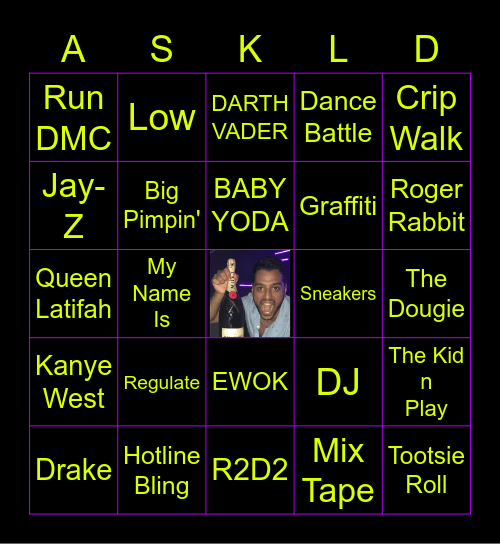 HIP HOP and KAZ Bingo Card