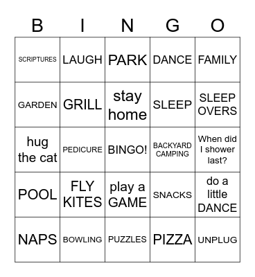 Reg 2308 Bingo Card