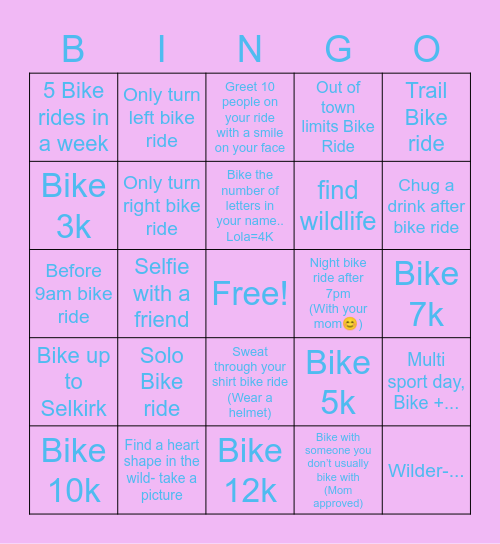 🚲 May’s Bike 🚲 Bingo Card
