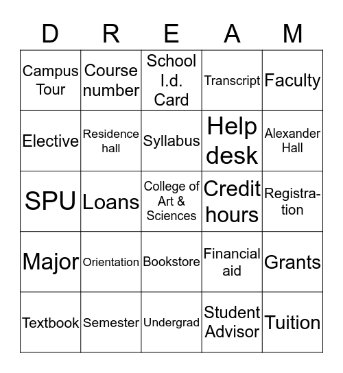 Go confidently in the direction of your dreams-Henry Thoreau Bingo Card