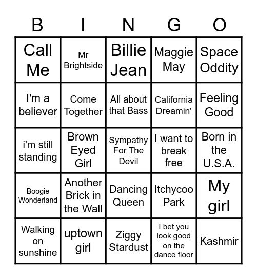 Viv's Birthday Bingo Card