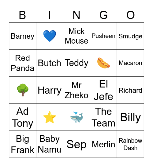 Fordy's Fades ✂️ Bingo Card