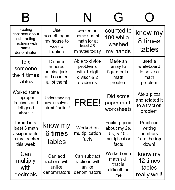 COVID19 Work from Home Bingo Card