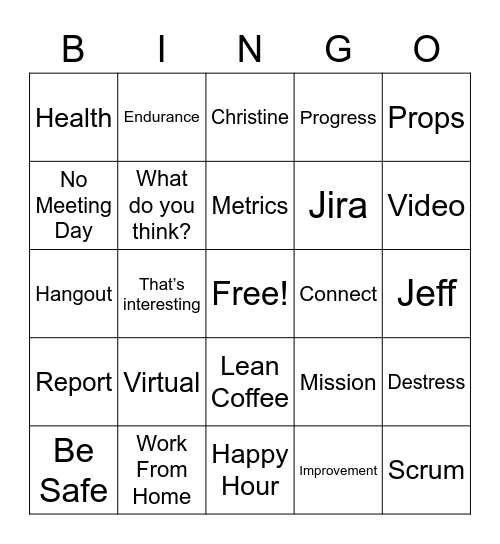 APDP All-Hands Bingo Card