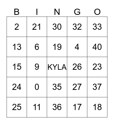 Mario and Berlinda's Baby Shower Bingo Card