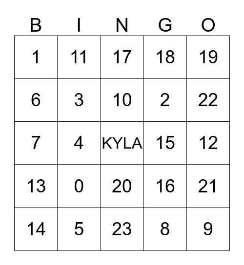 Mario and Berlinda's Baby Shower Bingo Card