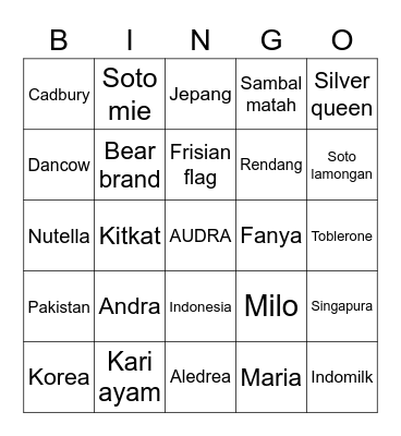 Bingo with Abqary Bingo Card