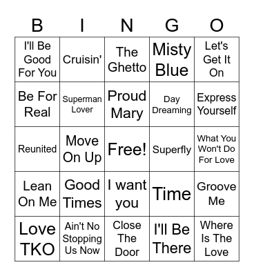 70's Stuart Bingo Card