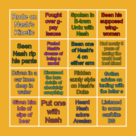 Nashpops B'day Bingo Card