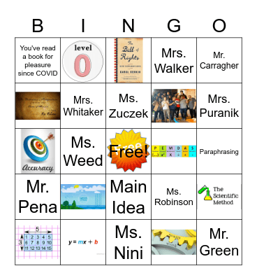 AECP BINGO Card