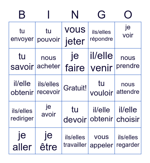 F3 -Loto - irregular futures Bingo Card