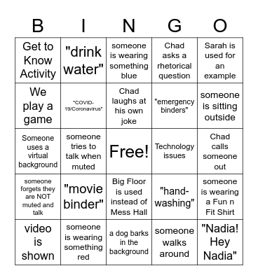 Fun n Fit Bingo #2 Bingo Card