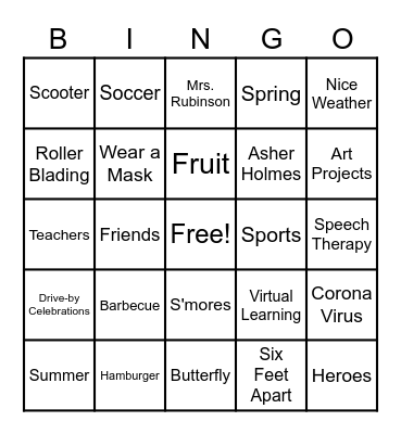 R Bingo Card