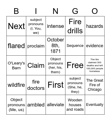 Unit 11 Review Bingo! Bingo Card