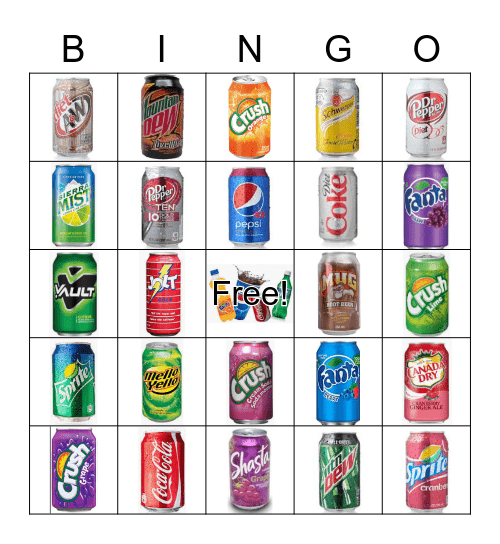 Soda BINGO with Shopkins Bingo Card