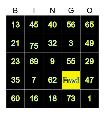 Johnny Hernandez Bingo Card