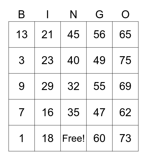 Johnny Hernandez Bingo Card