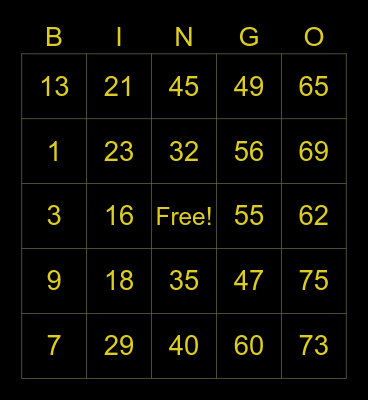 Johnny Hernandez Bingo Card