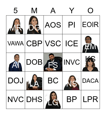 SLF Loteria Bingo Card