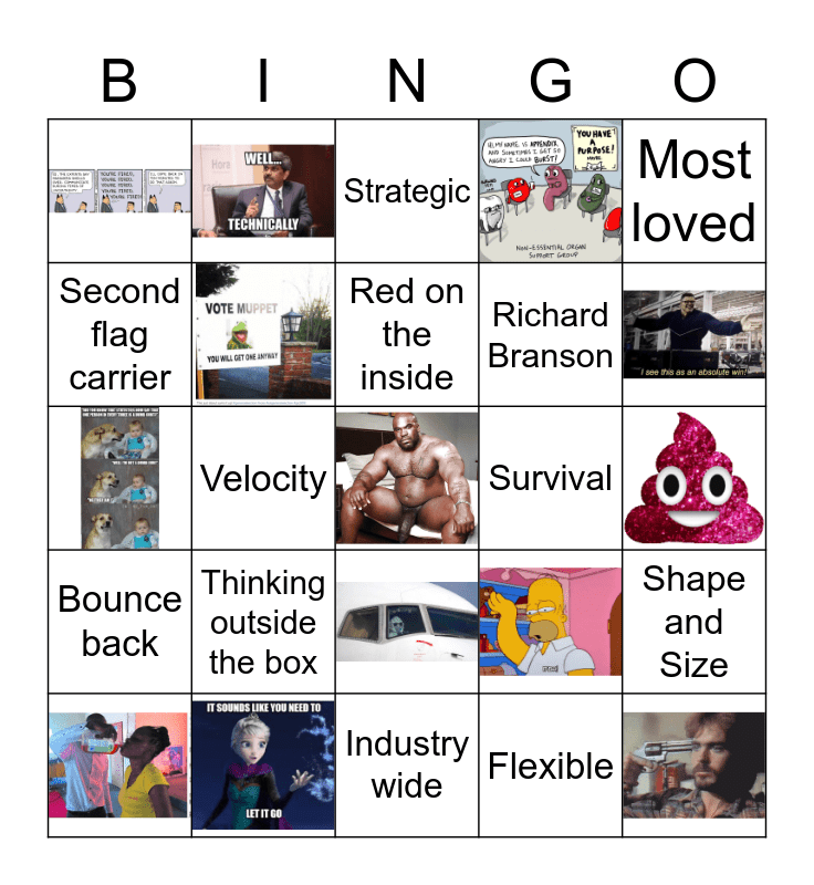 Red Raw Bingo Card