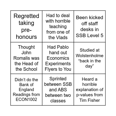 ECONSOC BINGO Card