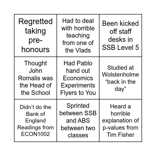 ECONSOC BINGO Card