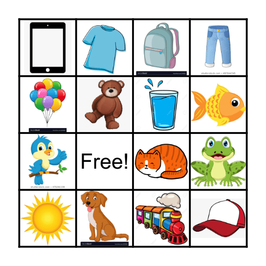 Friday Game! Bingo Card