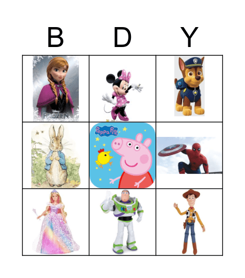 Miray's Birthday Bingo Card