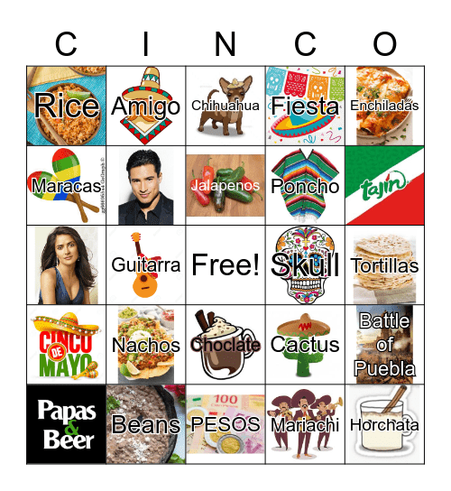 Agoda's Cinco de Mayo Virtual Fiesta Bingo Card