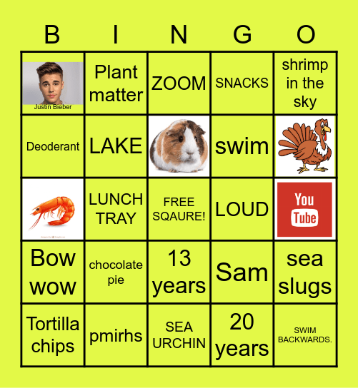 The Lunch Table ULTIMATE, EPIC Bingo Card
