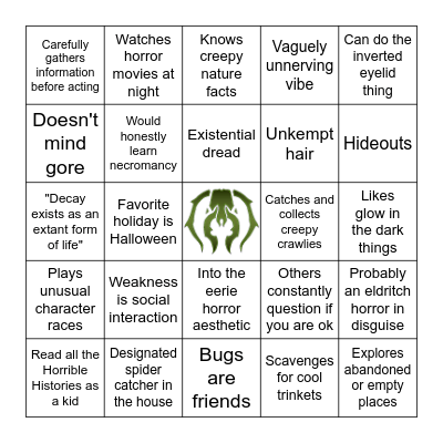 Golgari bingo Card