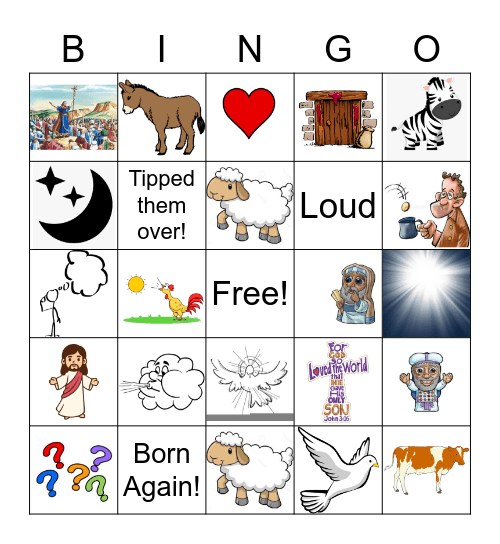 B    I    B    L    E Bingo Card