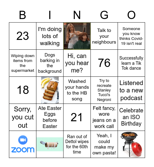 Fri-yay Bingo Card