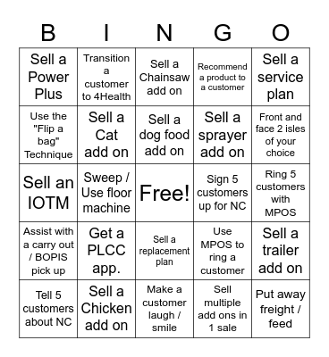 High5 BINGO Card