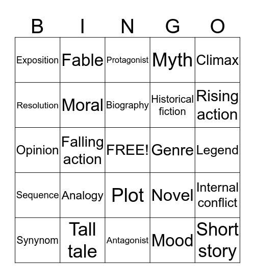 Kyrsten's Bingo Card