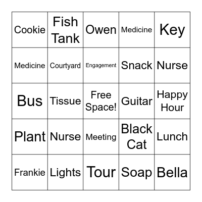 Silverado BINGO! Bingo Card