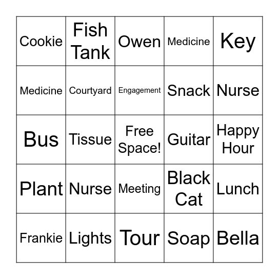Silverado BINGO! Bingo Card