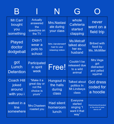 •Brewster Bingo• Bingo Card