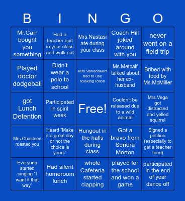 •Brewster Bingo• Bingo Card
