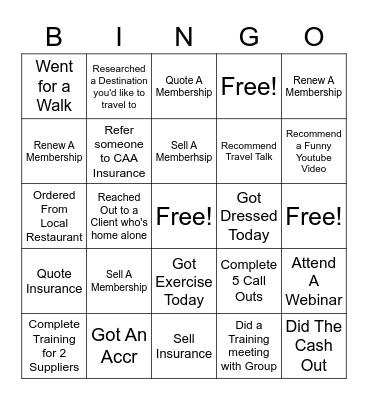 COVID BINGO Card