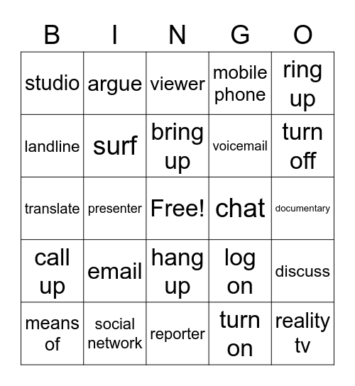 COMMUNICATION BINGO Card