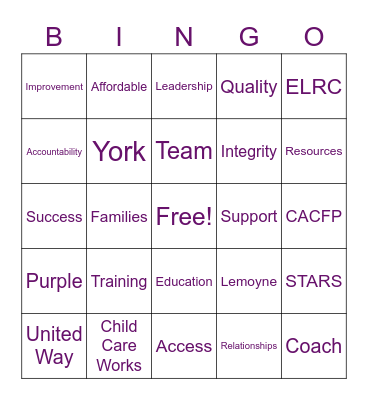 CCC Bingo Card